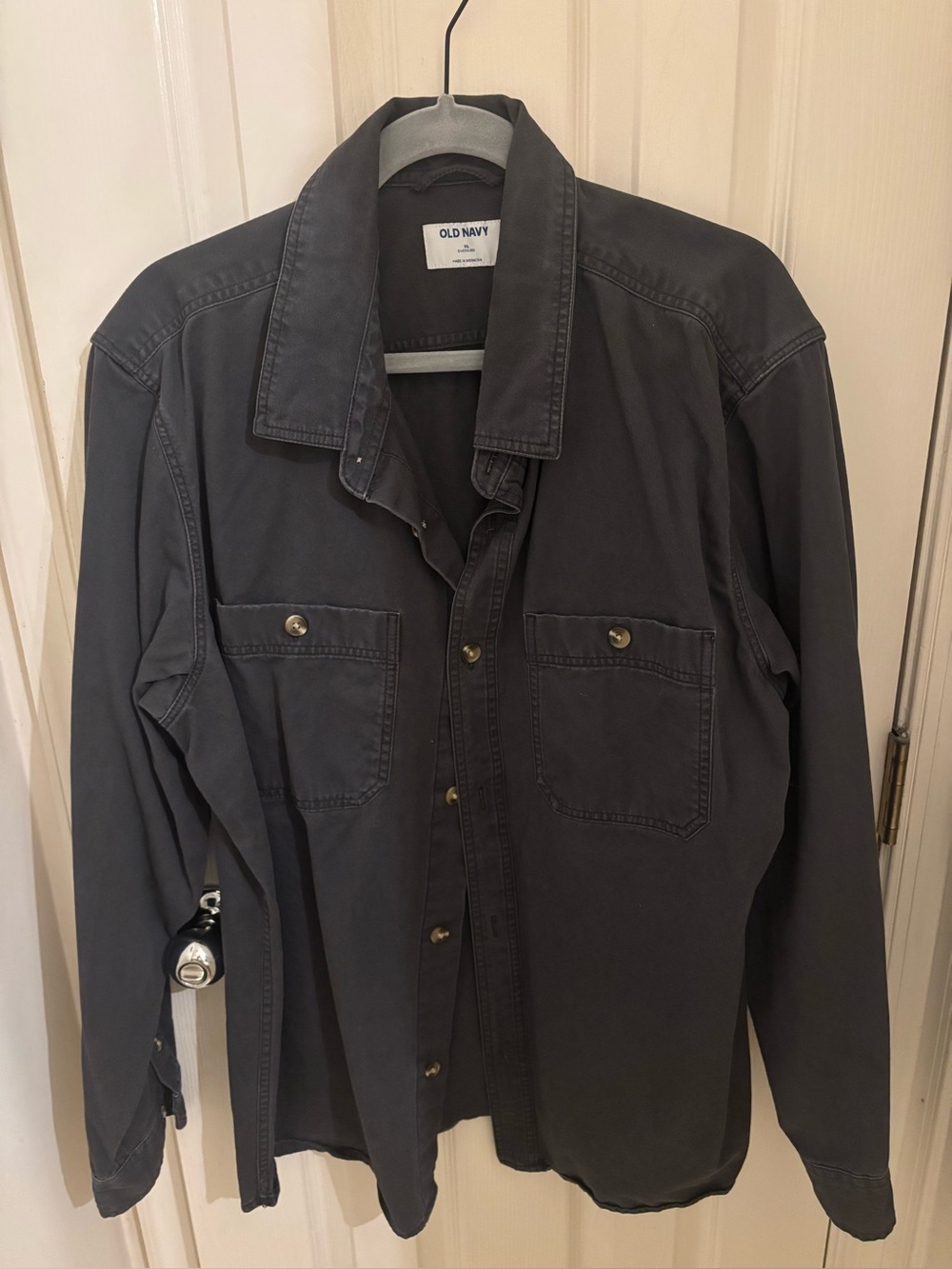 Old Navy Black Oversized Button-Up Jacket